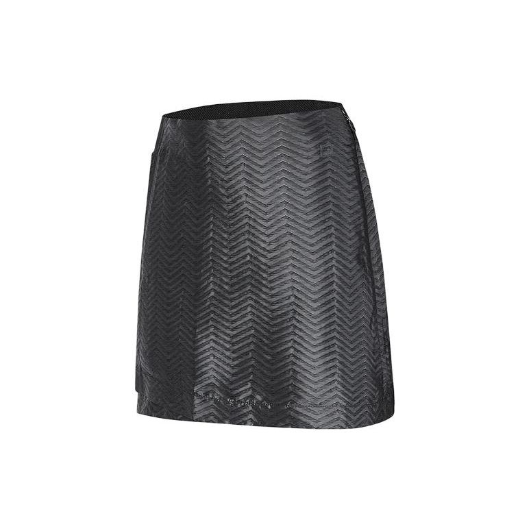 

FILA Golf Series Solid Mid-Rise Straight-Leg Denim Skirt Women skirts Deep-Black A11W415309F-BK M