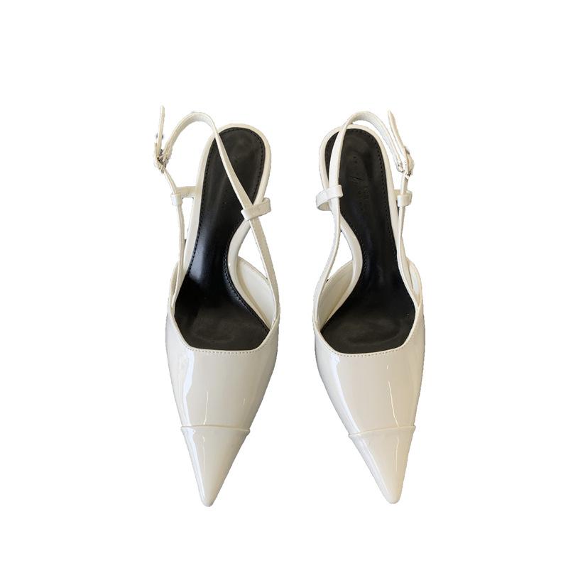 Spring women's shoes fashion temperament European and American style pointed high heels women's thin heels empty single shoes women
