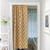 Khaki Geometric American Door Curtain Hanging Curtain Partition Curtain Fabric Feng Shui Curtain Bathroom Half Curtain Does Not Contain Rod