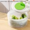Household Salad Dryer Salad Spinner Vegetable Dehydrator Multi-Function Absorbent Basket Manual Vegetable Dryer Kitchen