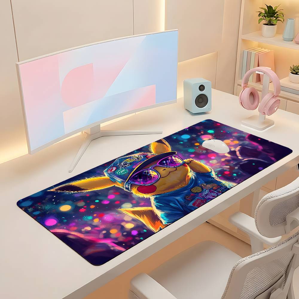 Pokemon Anime Gamer Mouse Pad Large Rubber Anti Slip Keyboard Mousepad HD PC Desk Mat Kawaii Style