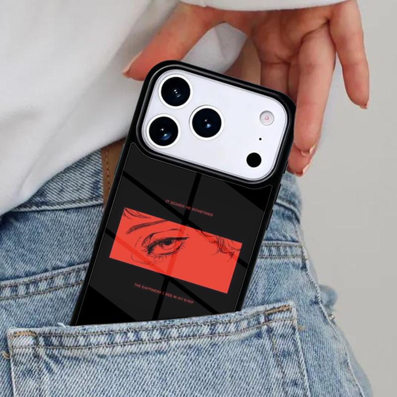 Aesthetic Sad Japanese Anime Phone Case for iPhone 16e 15 14 13 12 17 Pro Max Plus Air 17pro Cover Coque