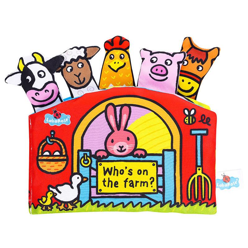 Lakarose Baby Tail Cloth Book 3d Sound Paper Tear-resistant Early Education Book For Newborns