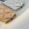 3D Galvanisierte Hülle mit Diamantmuster für iPhone 16 Pro Max, Apple 17, 14 und 15