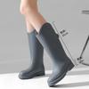 Japanese and Korean Platform Pvc Rain Shoes New Women's Outer Wear, Waterproof and Non-slip Outdoor Long Tube Fashion Rain Boots Women