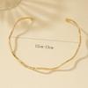 Gold Und Silber Minimalistischer Wellenkragen Für Männer Und Frauen Paare Mit Dem Gleichen Exquisiten Temperament Sommer Halskette Schmuck