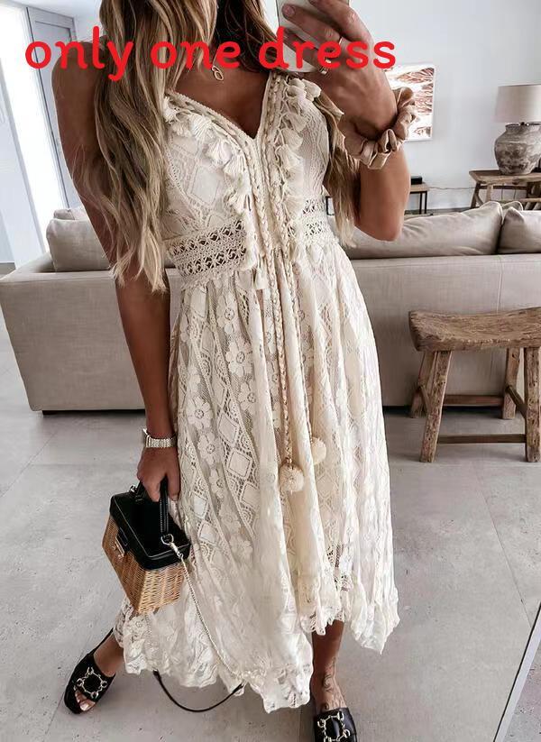 Elegant Satin Long Dress With V Neck For Summer Beach And Casual Wear