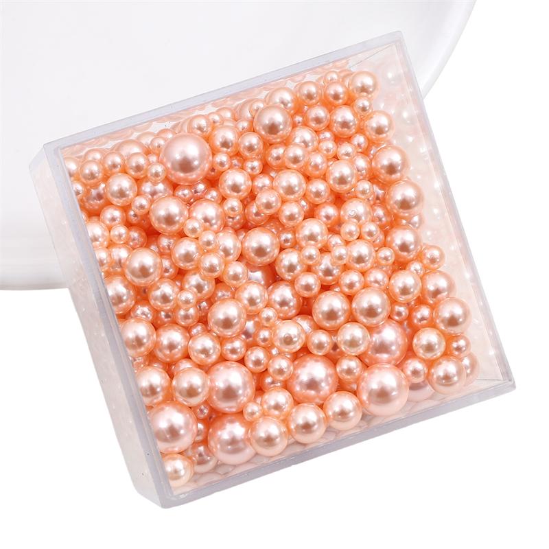 

3-8 мм 10/50 г случайные смешанные жемчужные бусины без отверстий, круглые бусины из АБС-пластика для рукоделия, изготовления ювелирных изделий 3-8mm 10g