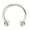Drperfect Surgical Steel Septum Rings for Women Men Small Cute CZ Dangle Septum Nose Lip Helix Tragus Cartilage Piercing Zircon