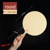 Thickened Double-Sided DIY Round Fan with Blank White Xuan Paper for Hand-Painting