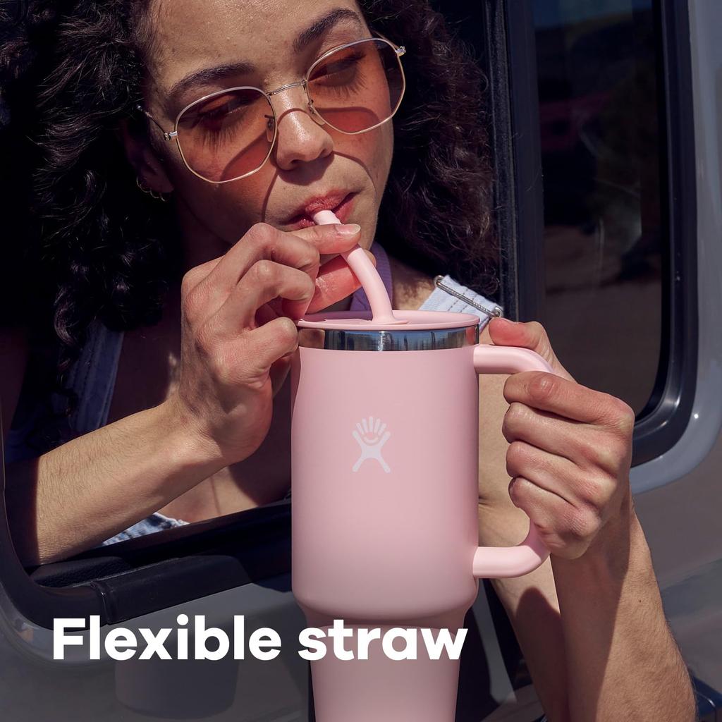 All Around Travel 32oz Stainless Steel Automatic Insulates Hot and Cold Large Capacity with Handle Japanese Tumbler, (946ml) Tumbler, Insulation,