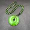 Collana Ambra Verde Cera d'Api Collana con Ciondolo a Goccia d'Acqua Per Donna Unisex Fortunata Sicurezza Ciondolo Lungo Ornamenti per Catena del Maglione