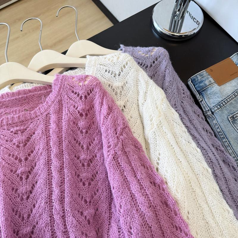 2026 Autunno Inverno Nuovo Maglione da Donna Pullover Lavorato a Maglia Top da Donna Manica Lunga Camicia alla Moda Ampio Casual Sottile