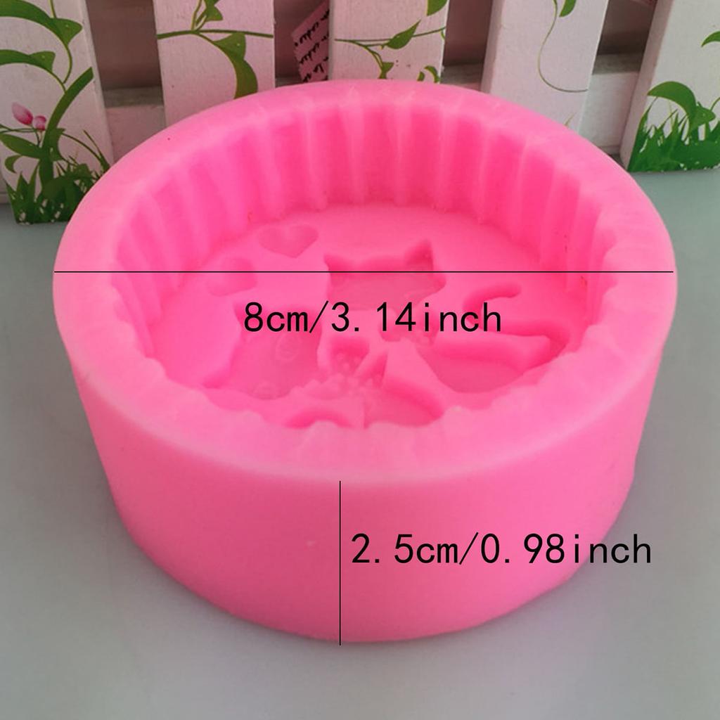 1pc- Silicone Mold, Creative Cat Non Stick Silicone Mold, Suitable for Ice and Soap
