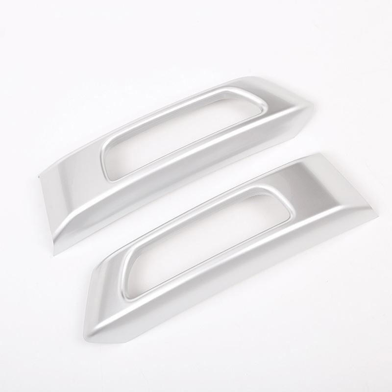 Car Styling Trim Frame Car Front Bumper Fog Light Cover For Land Rover Range Rover Sport 2014-2017 Fog Lamp Decorative Trim серебряный