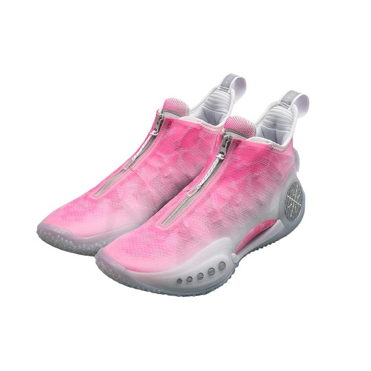 Buty do koszykówki Li Ning WOW 9 Męskie Niskie Neonowy Róż/Standardowy Biały ABAR119-6