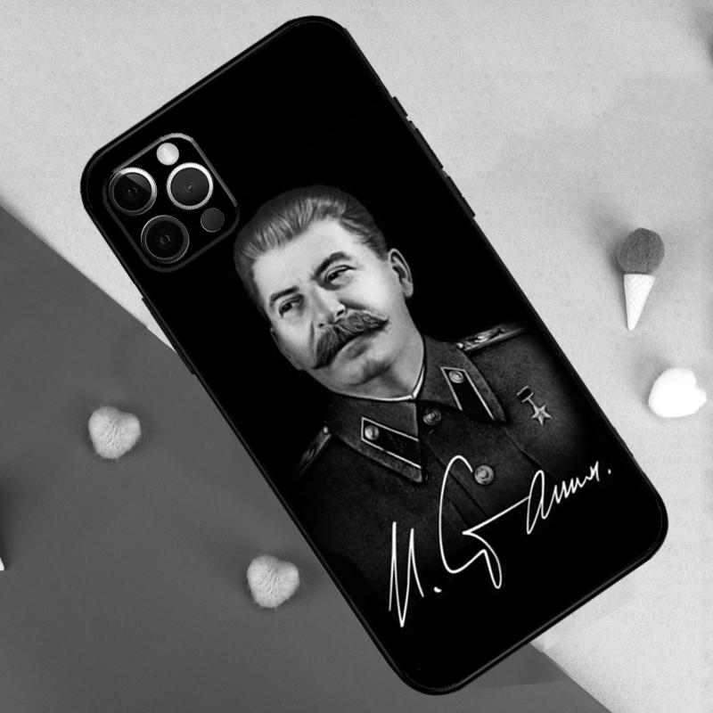Russian Stalin Ussr Case For iPhone 15 16 14 Pro Max Plus 13 12 Mini 11 Pro Max X XR XS Max 7 8 Back Cover
