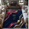 Juventus FC Printed Flannel Area Rug Non Slip Soft Polyester Floor Carpet Indoor Decor Mat for Bedroom Living Room Sofa