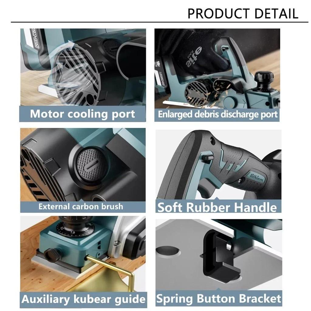18V Cordless Portable Electric Planer Woodworking Electric Router Trimmer Wood Milling Engraving Slotting Power Tools
