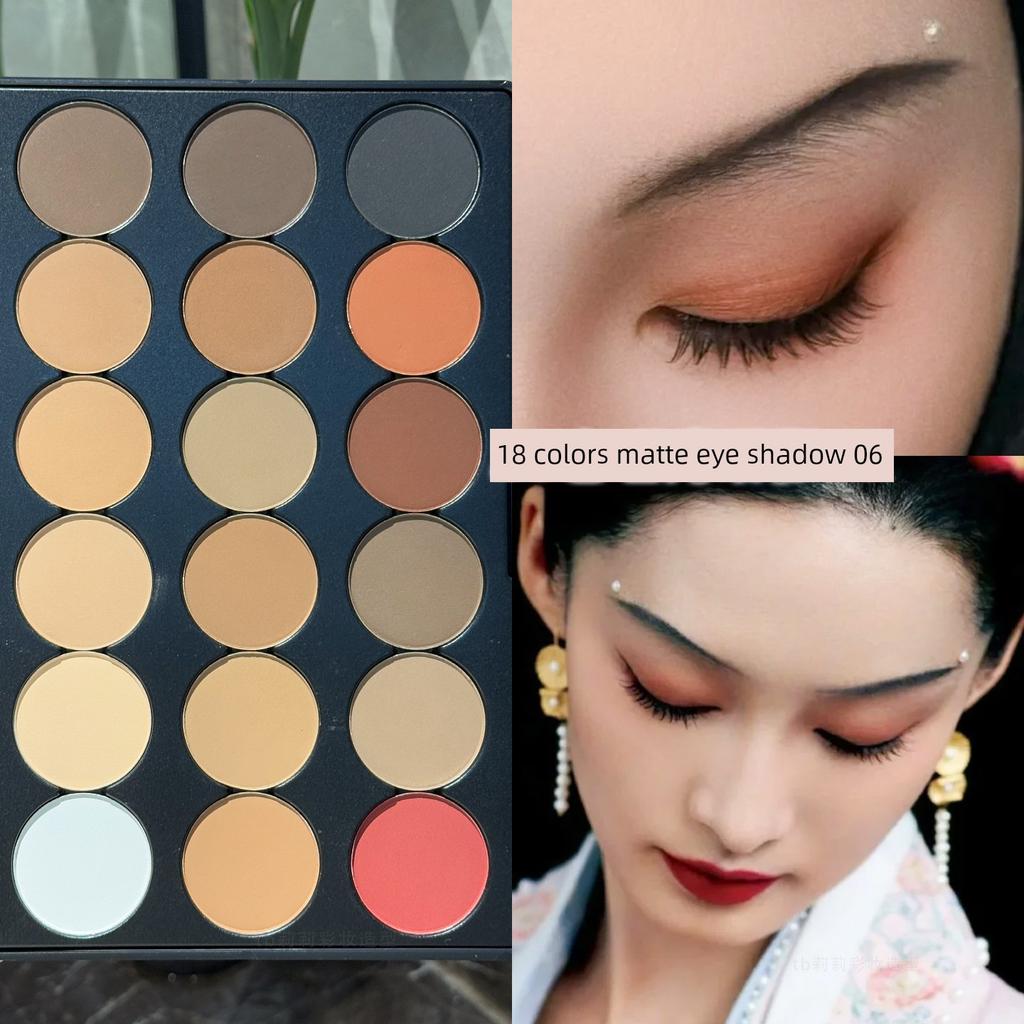 Colorful Eyeshadow Palette Matte 18 Colors Carmela Makeup Artist Professional Large Palette for June 1St Festival Eye Makeup Stage Performance Makeup