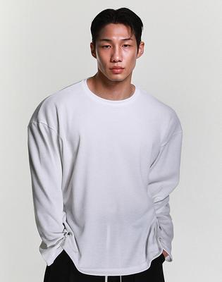 RVD Waffle Oversized Long Sleeve (Off-White)