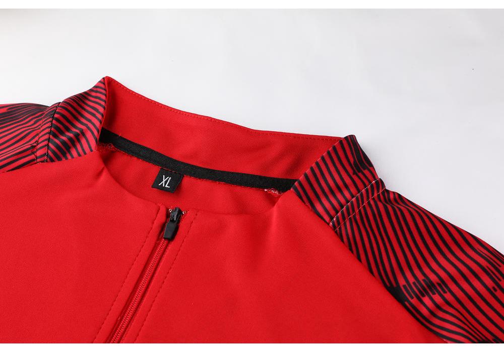 Unisex Half-Zip Long-Sleeve Football Training Set with Pants
