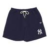 New Era Heavyweight Cotton Shorts, MLB Apparel, New York Yankees, Navy, Size 14122017 (Men's, Women's, Large)