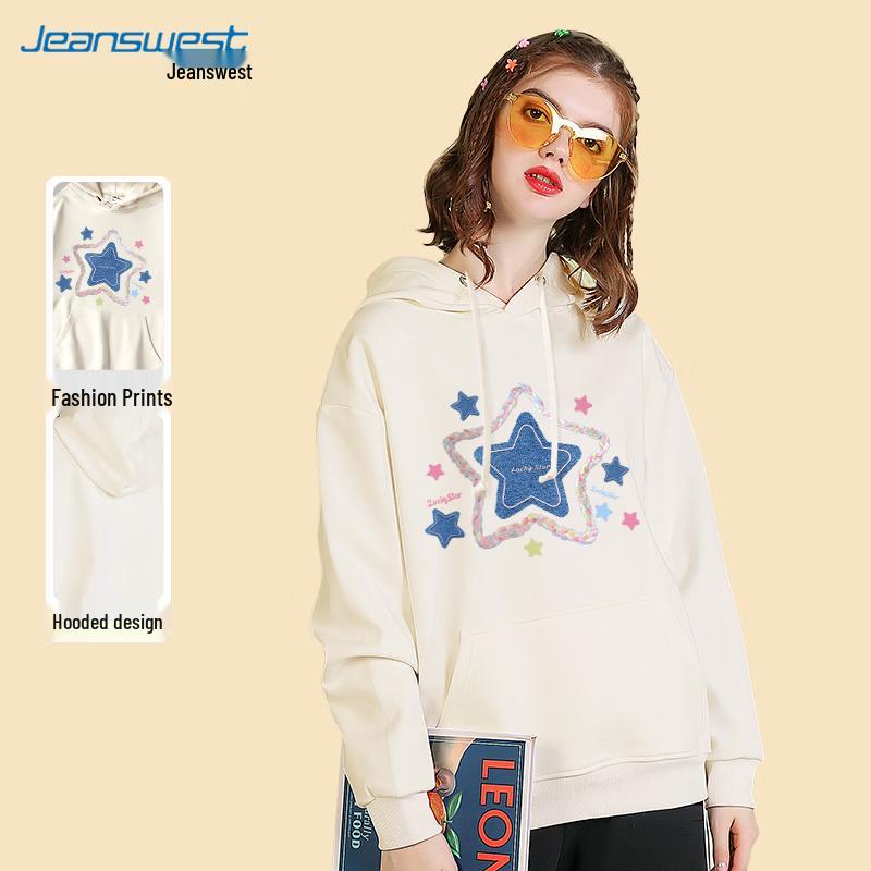 

JEANSWEST Women s Cartoon Print Hooded Sweatshirt 3XL