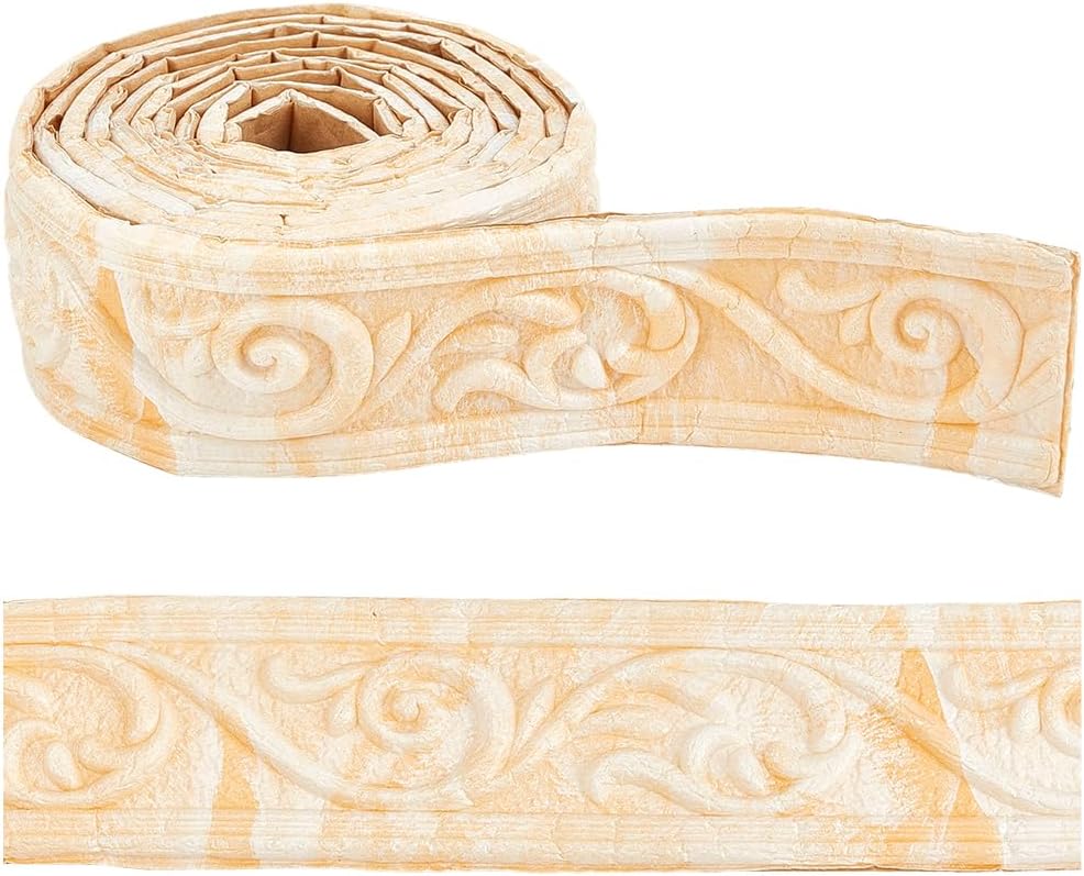 1PC 2.3m/Roll Crown Molding Peel and Stick Flexible Foam Trim Fade Color Self Adhesive Wallpaper Border 3D Sticky Decorative