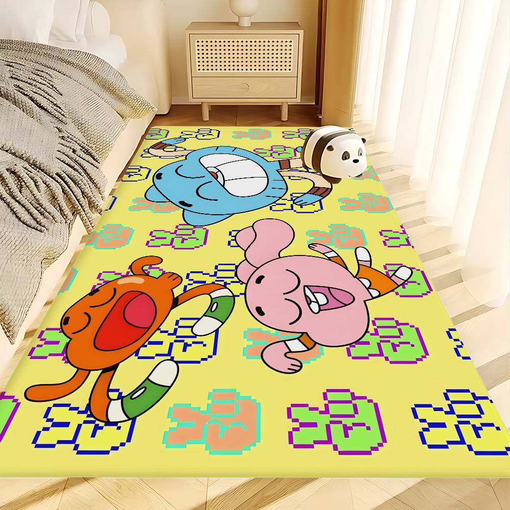 The Amazing Funny W-world Of Gumball Floor Mat Cheaper Anti-slip Modern Living Room Balcony Printed Bedside Mats
