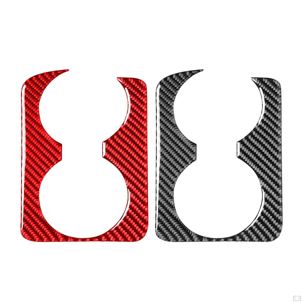 Carbon Fiber Center Armrest Cup Holder Cover for rx8 Easy Installation