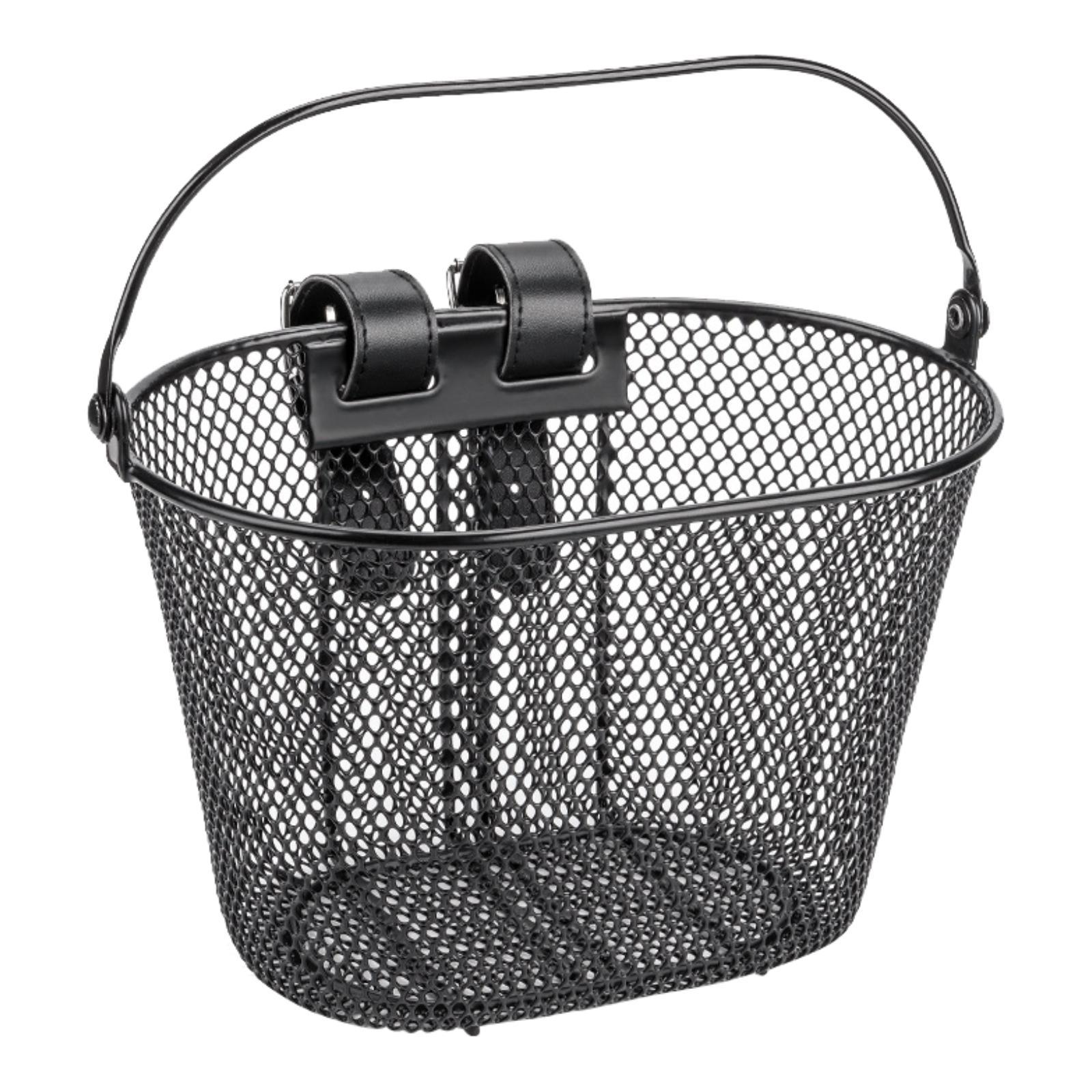 Kids Bike Basket Front Handlebar Basket Iron Wire Child Bicycle Basket Cycling Basket for Boys Riding Biking Camping Shopping