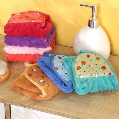 Hängande handduk för handtorkning Rengöringshandduk med hängögla Absorberande handduk för badrum Kök Torkning