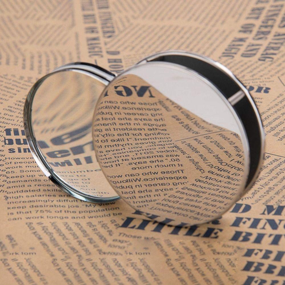 Portable Folding Round Magnifier Folding Design Mini Portable Reader  Students
