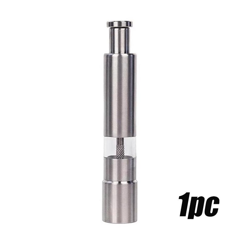 

1/2pcs Manual Black Pepper Stainless Steel Grinder Manual Stainless Steel Grinder Kitchen Utensils Artifacts Artificial Seasonin