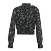 Mall 1116 Women's Spring and Autumn New Versatile Temperament Retro Floral Ribbon Long Sleeve Shirt 1111911