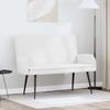 2 Seater Sofa White 115 x 61 x 87 cm Fabric