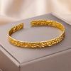 New Stainless Steel Golden Snake Bracelet Women's Wide Opening Fashion Jewelry Snake Shape