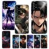 A-Attack On T-Titan Levi Print Soft Case for Samsung A52 A50S A51 A42 A23 A22 A12 Phone Shell A41 A31 A21S A40 A30S A20E A10S A7