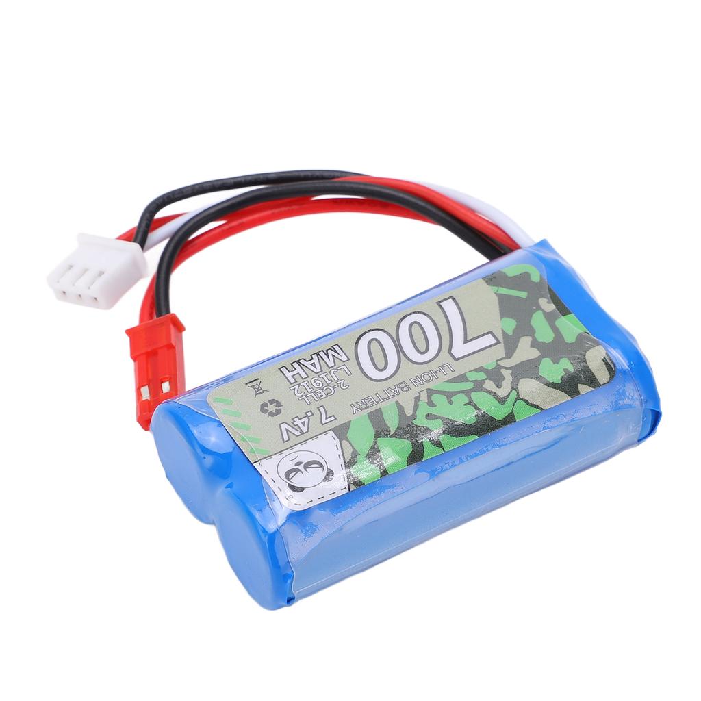 7.4V 700mAh Lipo Battery Pack with JST Plug RC Battery for AXIAL SCX24 1/24 RC Car Upgrade Parts