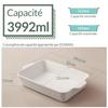 Moule à pâtisserie - DOWAN - Cocotte - Céramique - 23.6cm x 33cm - 3992ml