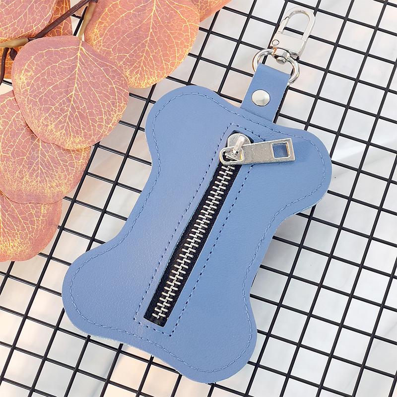 

Увеличенный мешок для хранения в форме кости, диспенсер для сбора собачьих экскрементов, диспенсер для переноски мусорных мешков, инструменты для уборки, аксессуары для домашних животных синий