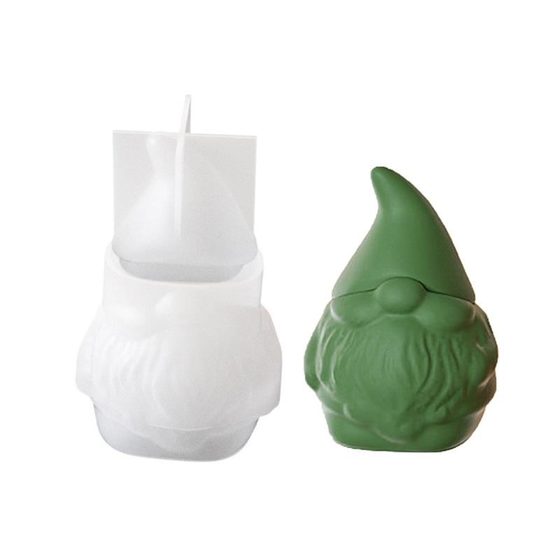 Christmas Resin Mold with Lid Candle Jar Silicone Mould Jewelry Display Storage Box Molds DIYs Epoxy Resin Casting Mould