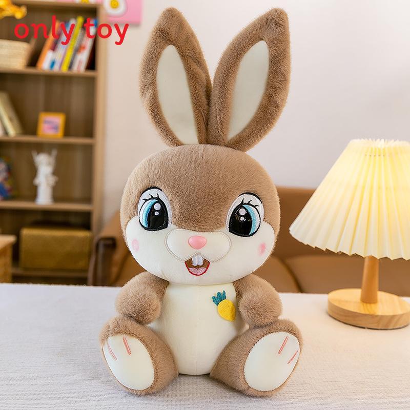 Plush Bunny Toy With Large Eyes And Long Ears For Kids Playroom And Comfort