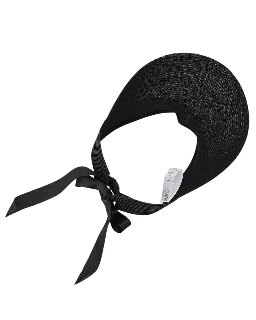[St. Andrews] Women's Blade Visor (Grosgrain Ribbon)  Golf Hat  042-5187504 010Black FR