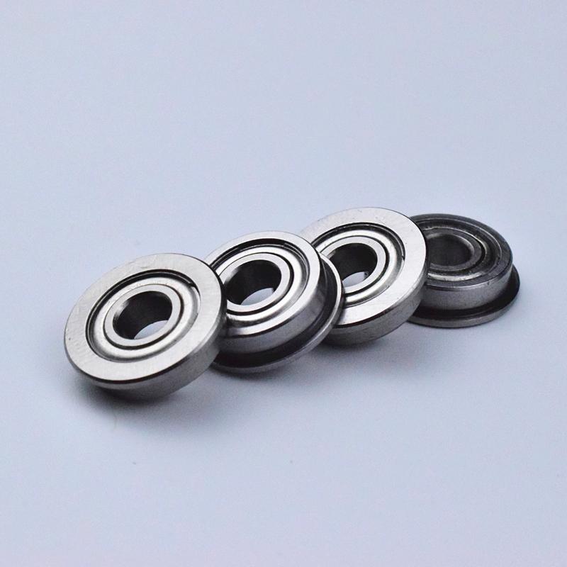 Flange Bearings  Chrome Steel Metal Sealed  F695ZZ  10pcs 5*13(15)*4mm
