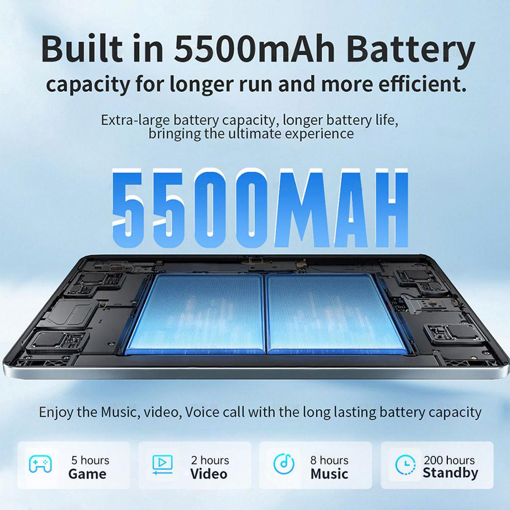 G-tab T9 Android 14 Tablet, 10.1 Inch 1280*800 IPS Screen, RK3526 4 Cores Max 2.0GHz, 6GB RAM (3GB +3GB Expansion) 64GB ROM