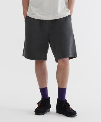 Regular Small Authentic Dyed Sweat Shorts Charcoal