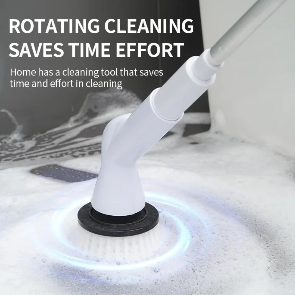5W Portable Electric Cleaning Brush Cordless Electric Spin Cleaning Scrubber Shower Cleaning Brush Kitchen Bathroom Cleaning Gadgets