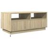 LED Coffee Table In Sonoma Oak 90 X 49 X 40 Cm